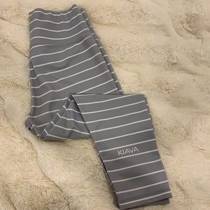 Kiava Grey striped capris